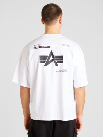 ALPHA INDUSTRIES T-Shirt in Weiß: predná strana