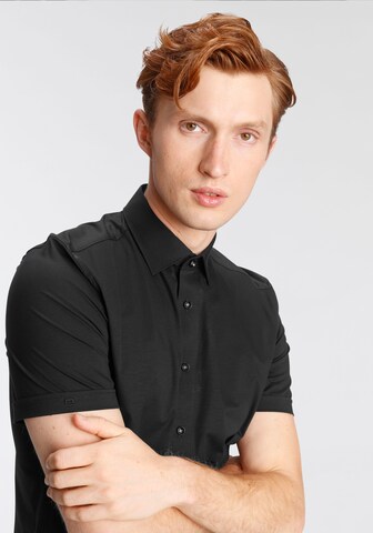 OLYMP Regular fit Button Up Shirt in Black
