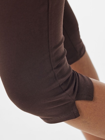 PIECES Skinny Pants in Brown