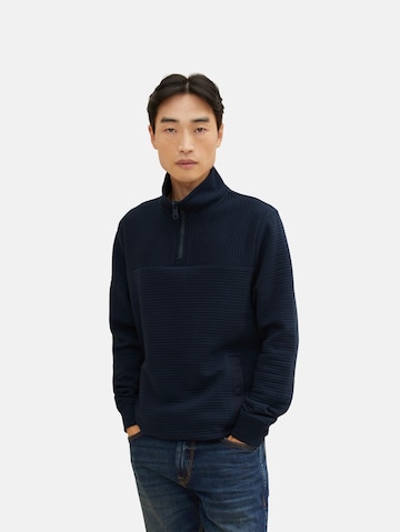 TOM TAILOR Sweatshirt in Blauw: voorkant