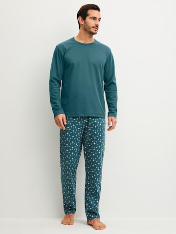 CALIDA Pyjama lang 'Relax Streamline' in Grijs