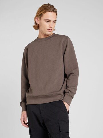 Casual Friday Sweatshirt 'Sebastian' i brun: framsida