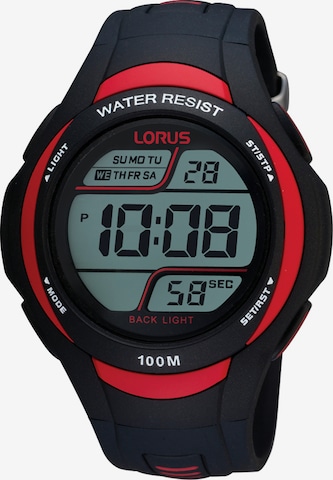 LORUS Digital Watch in Black: front