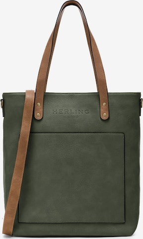 Herling Shopper 'Poussin' in Green: front