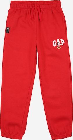 GAP Zúžený Kalhoty 'V-DIS x GAP' – červená: přední strana