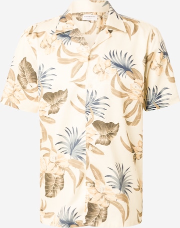 Chemise Lindbergh en beige : devant