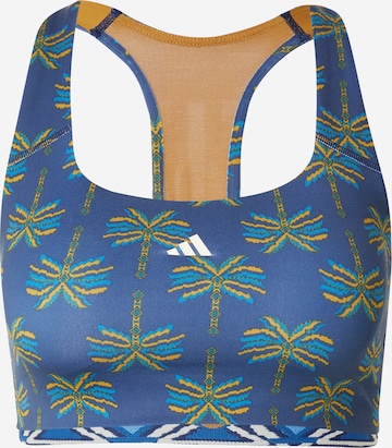 ADIDAS PERFORMANCE Sports bra 'Adidas x Farm Rio' in Blue: front