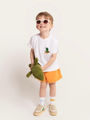 SATURNDAY Shirt 'Krokodil auf SUP' in White
