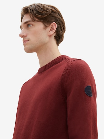 Pull-over TOM TAILOR en rouge