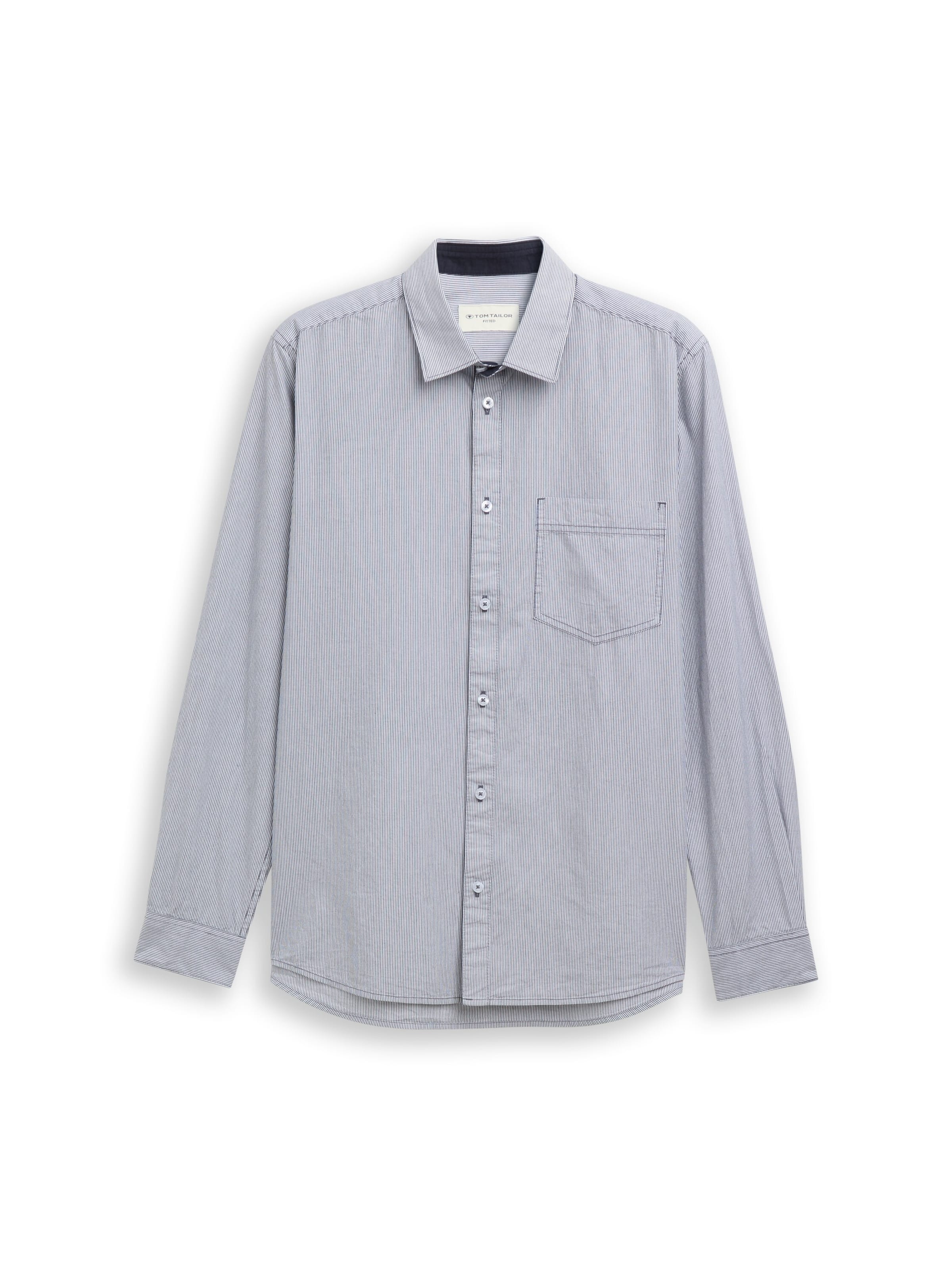 Chemise TOM TAILOR en bleu : devant