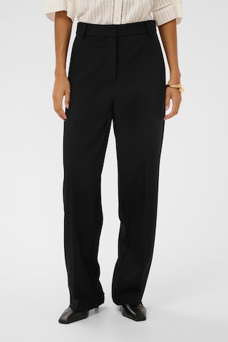 Wide Leg Pantalon 'SLCorinne' SOAKED IN LUXURY en noir : devant