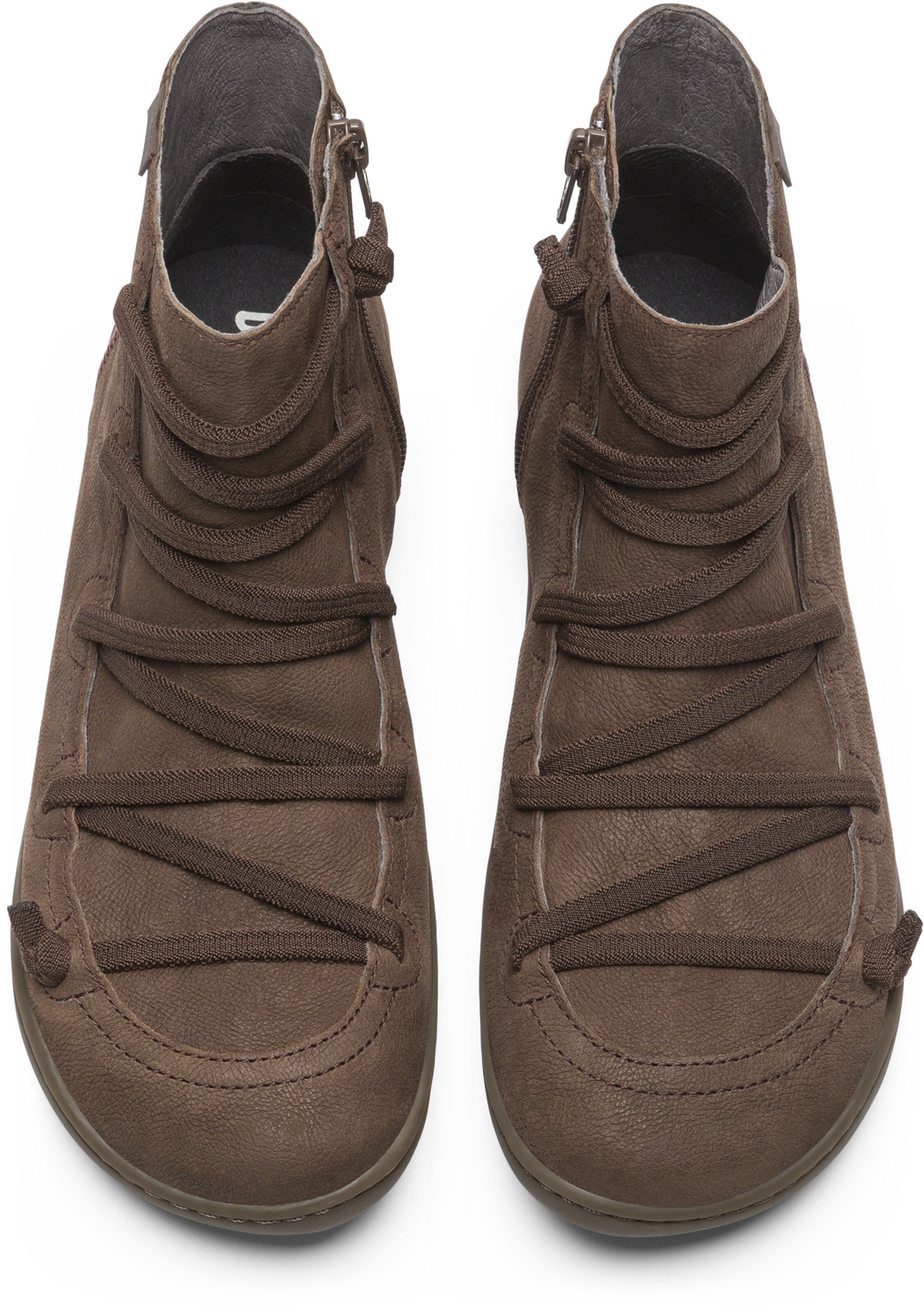 Bottines à lacets CAMPER en marron