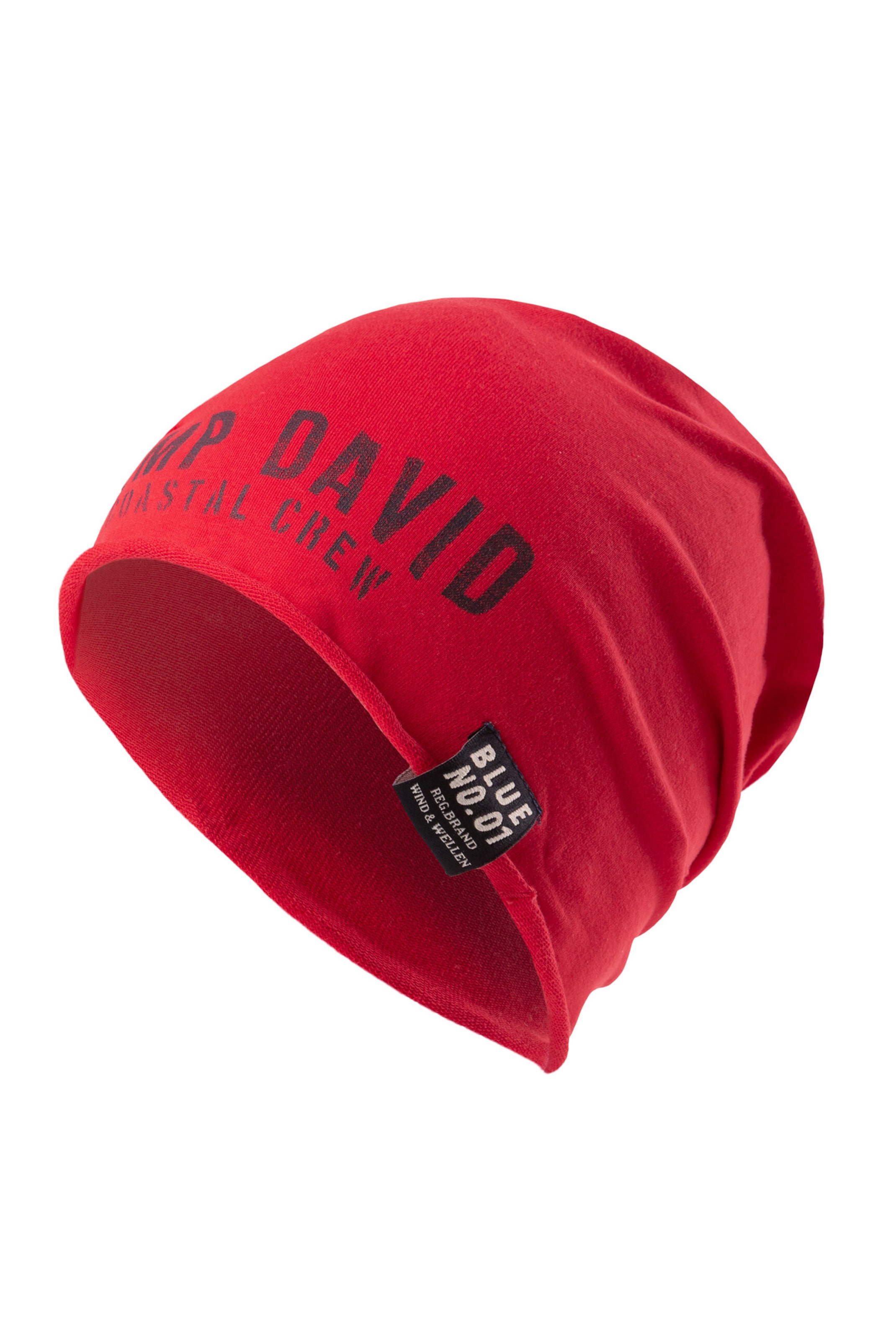 CAMP DAVID Beanie in Red: front