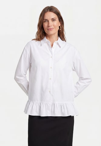 Chemisier usha BLACK LABEL en blanc : devant