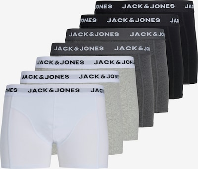 JACK & JONES Bokserice u tamo siva / siva melange / crna / bijela, Pregled proizvoda