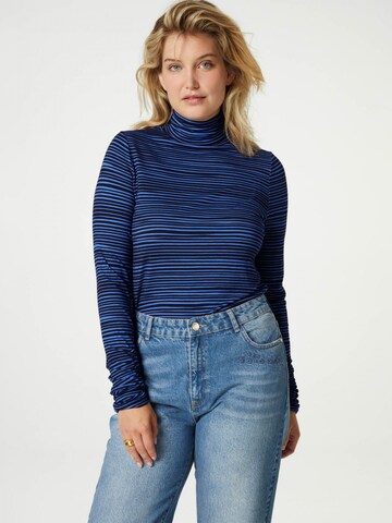 Fabienne Chapot Shirt 'Jade' in Blauw: voorkant
