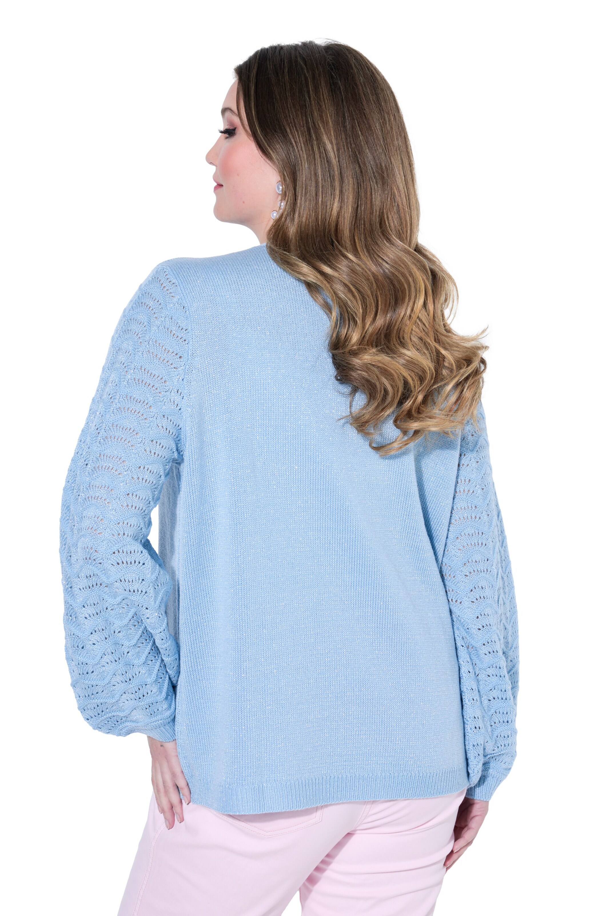 MIAMODA Gebreid vest in Blauw