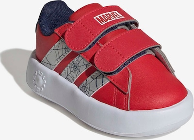 19 dydžio Sportbačiai 'GRAND COURT SPIDER-MAN' iš ADIDAS SPORTSWEAR, spalva – tamsiai mėlyna / raudona / sidabrinė, Prekių apžvalga