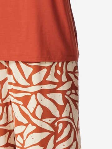 SCHIESSER Pajama 'Selected Premium' in Orange