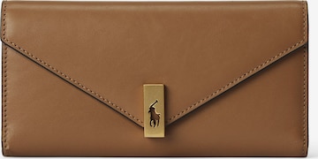 Porte-monnaies Polo Ralph Lauren en beige : devant