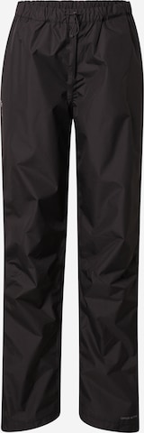 VAUDE Normální Outdoorové kalhoty 'Fluid' – černá: přední strana