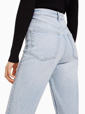 Regular Jeans de la Bershka pe albastru