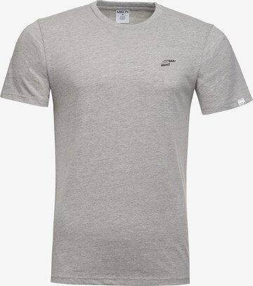 Mikon T-shirt 'Messer' i grå: framsida