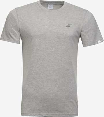 Mikon T-shirt 'Messer' i grå: framsida