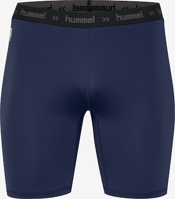 Hummel Skinny Sportbroek in Blauw: voorkant