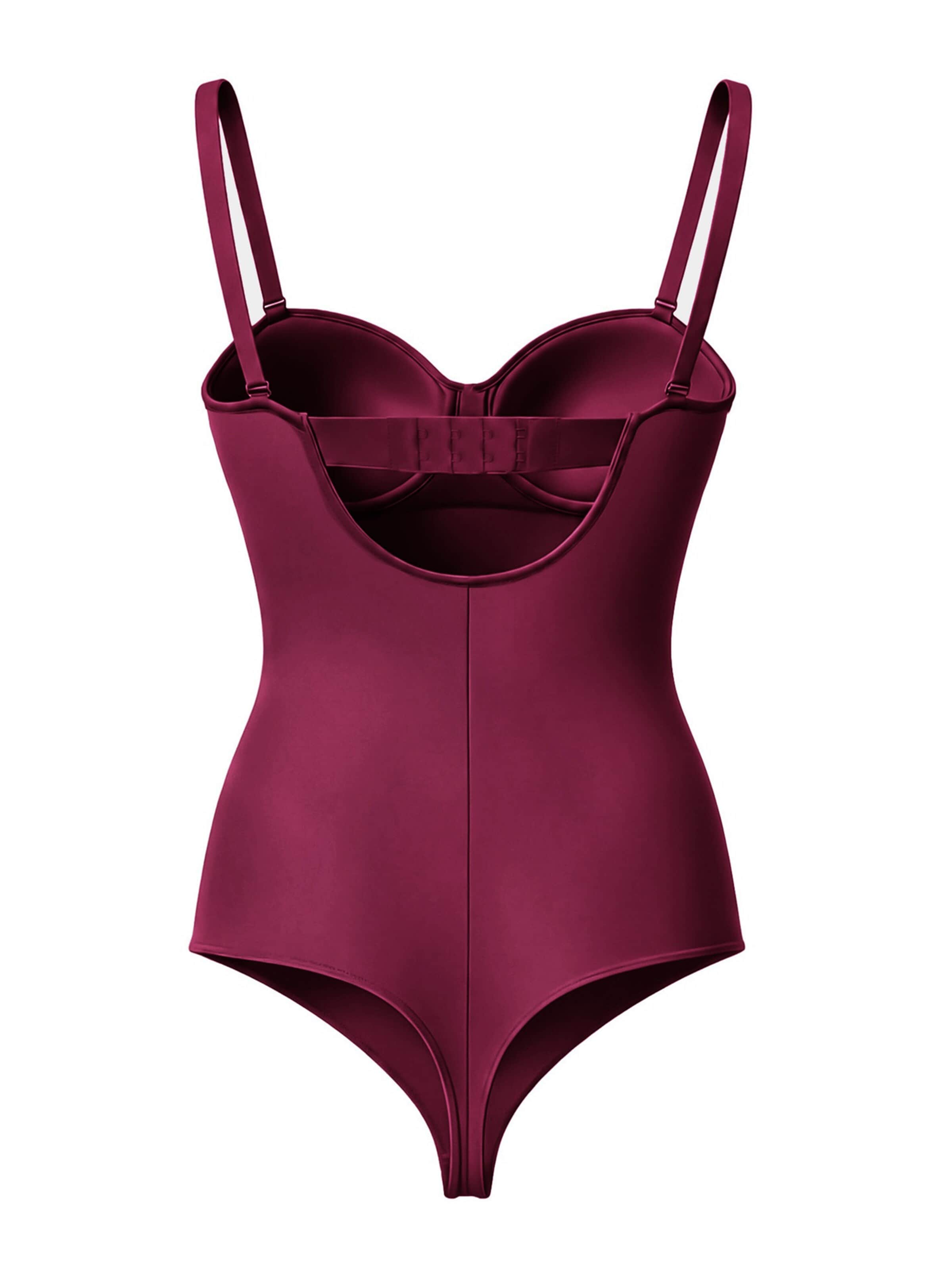 cfab - Body moldeador 'Push-Up Bodysuit mit String' en rosa