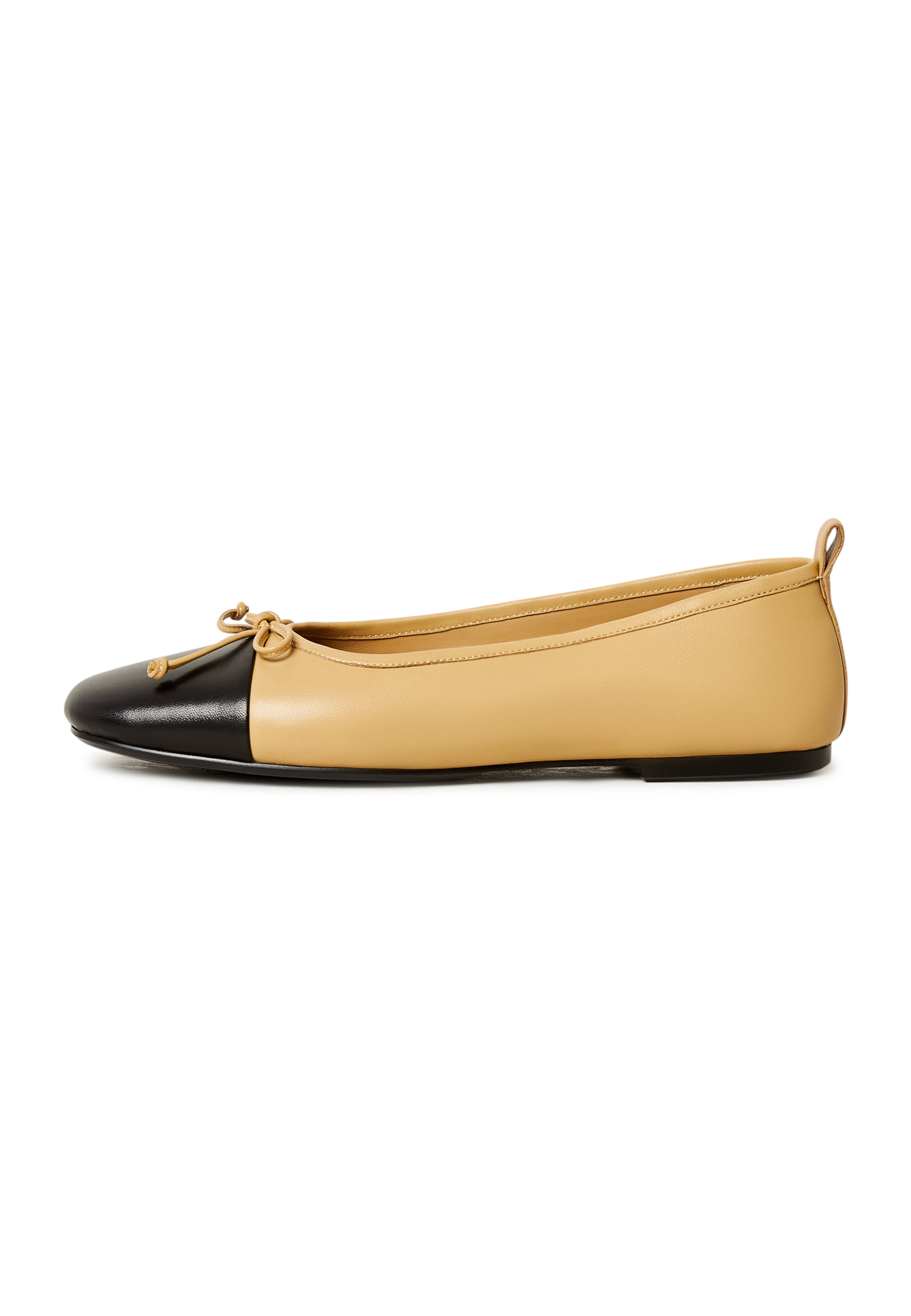 CESARE GASPARI Ballerina in Beige: front