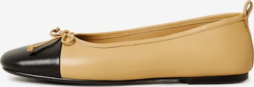 Ballerines CESARE GASPARI en beige : devant