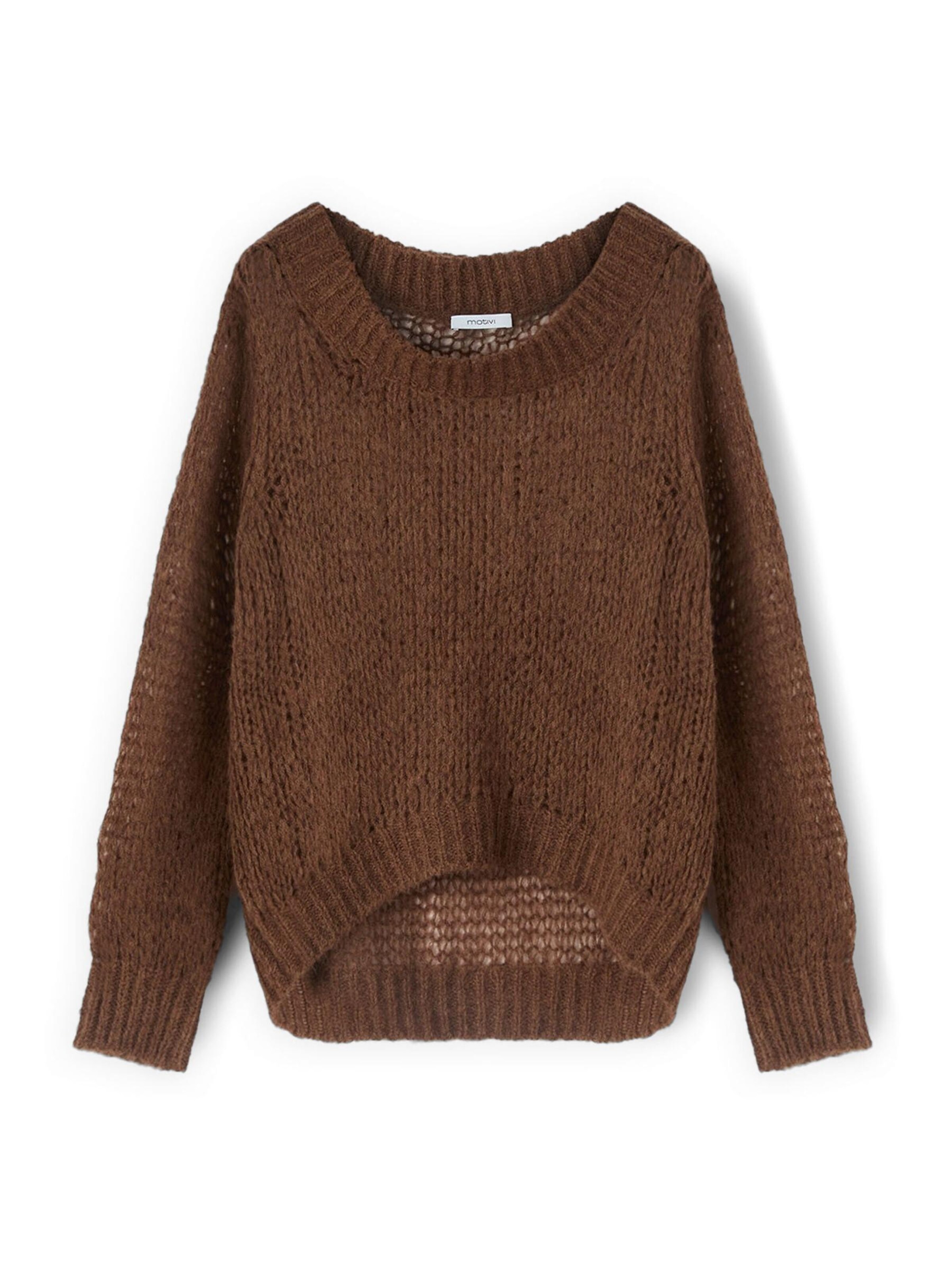 Pull-over MOTIVI en marron : devant