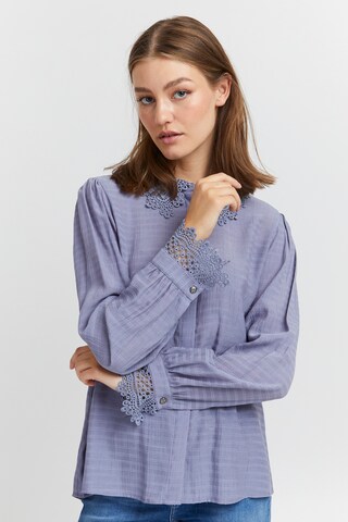 PULZ Jeans - Blusa 'CANNY' en azul: frente