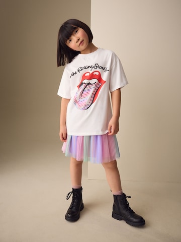 T-Shirt 'The Rolling Stones' Next en blanc : devant