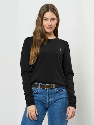 U.S. POLO ASSN. Sweter ' UWMie ' w kolorze czarny: przód