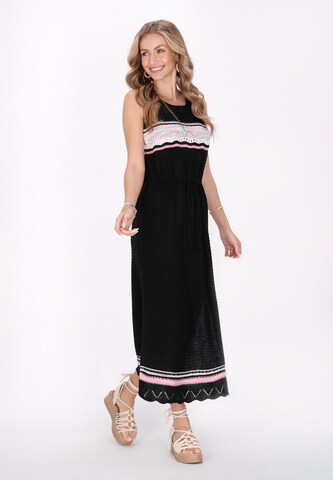 IZIA - Vestido de malha em preto