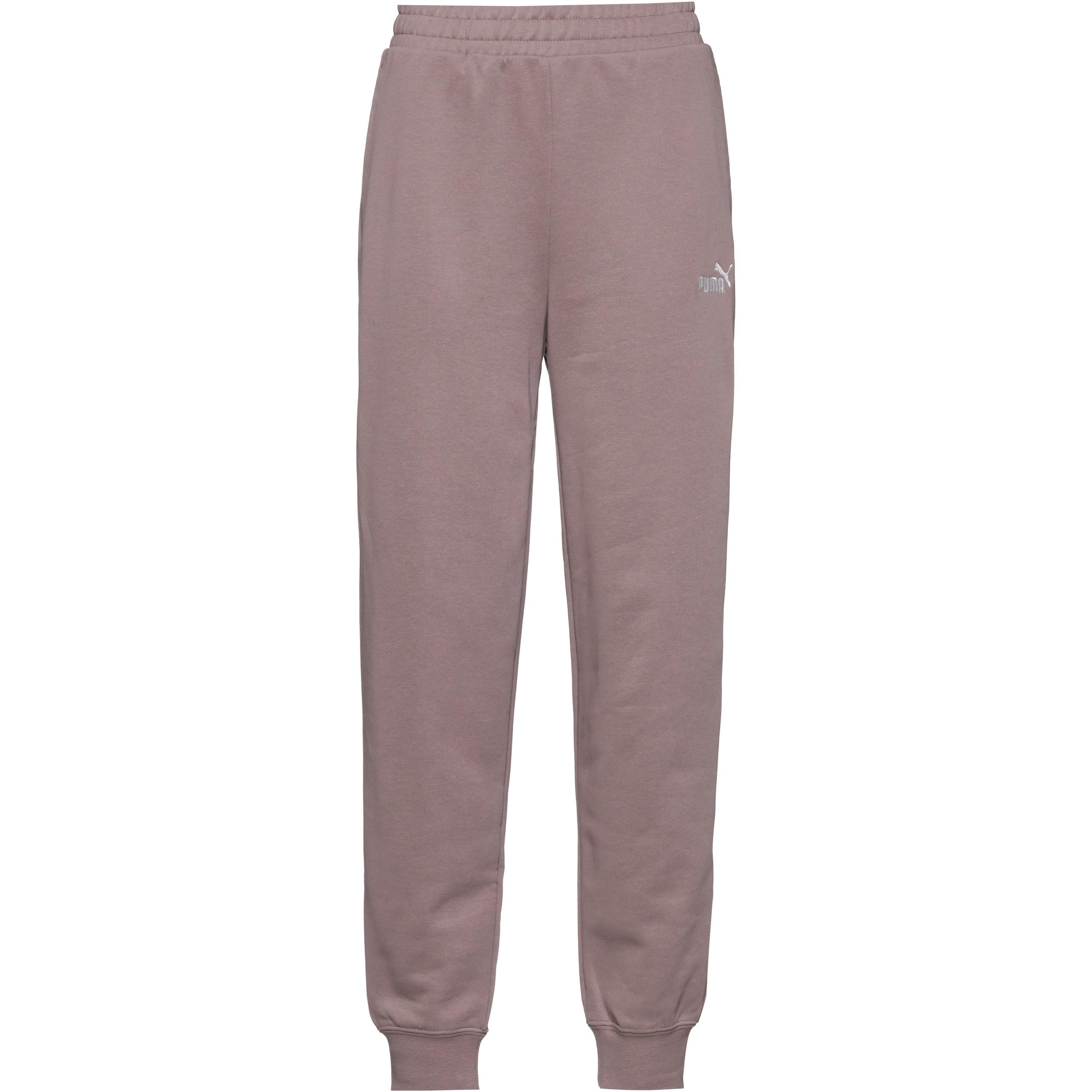 PUMA Tapered Broek 'Essentiell' in Grijs: voorkant