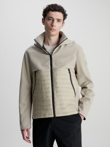 Calvin Klein Outdoor jacket in Beige: front