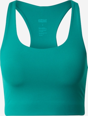 Girlfriend Collective Sports Bra 'PALOMA' in Green: front