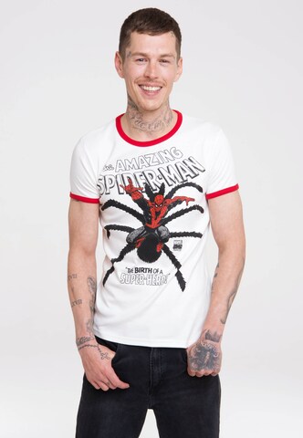 LOGOSHIRT T-Shirt 'Spider-Man' in Mischfarben: predná strana