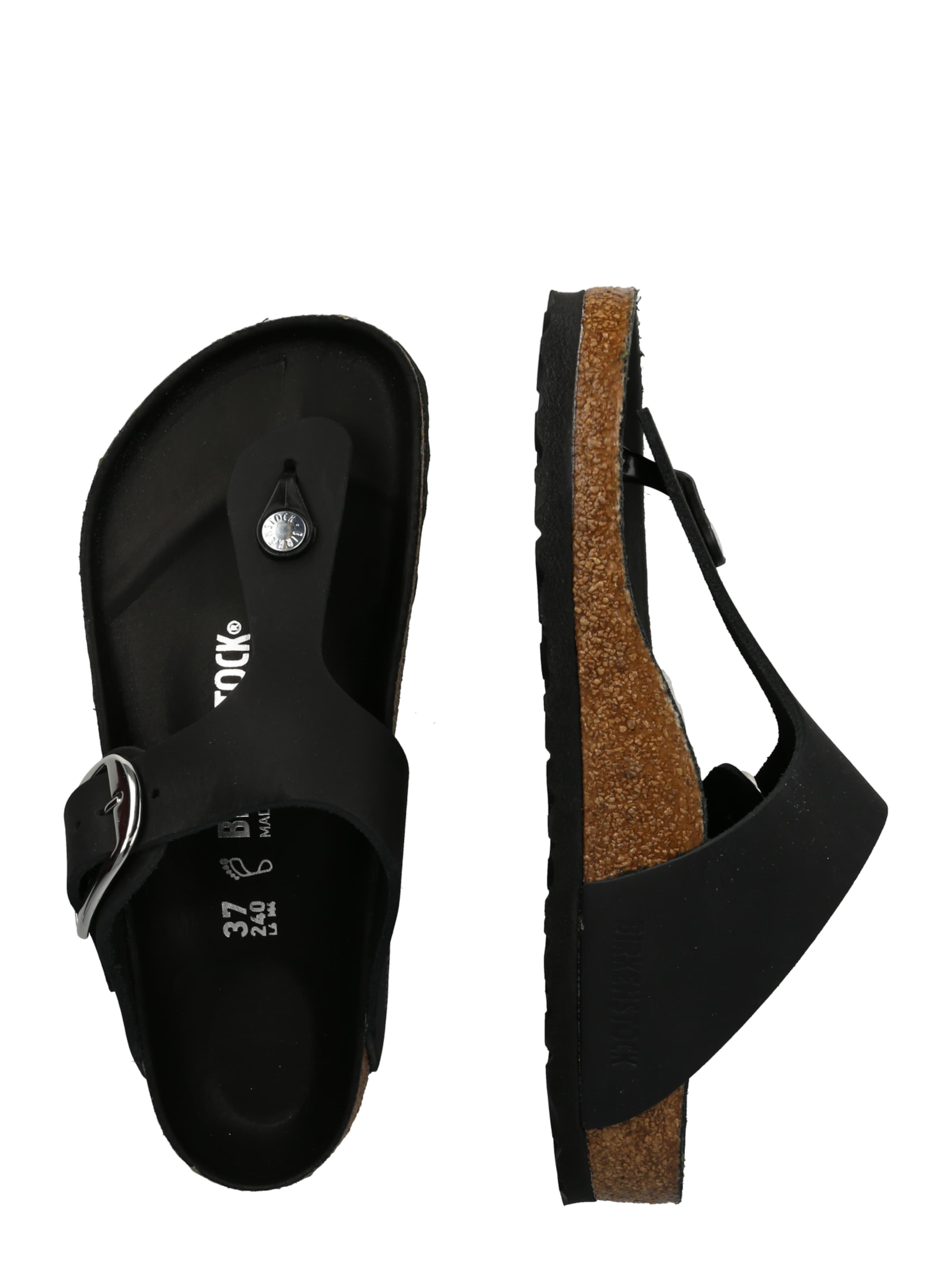 BIRKENSTOCK Σαγιονάρες διχαλωτές 'Gizeh' σε μαύρο