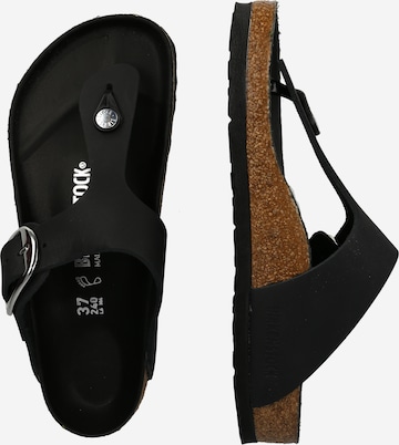 BIRKENSTOCK Σαγιονάρες διχαλωτές 'Gizeh Big Buckle' σε μαύρο