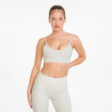 Bustier Soutien-gorge de sport 'EXHALE' PUMA en beige : devant