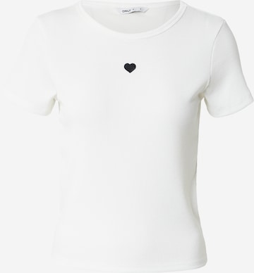 ONLY Majica 'ONLELVA JUNE' | bela barva: sprednja stran