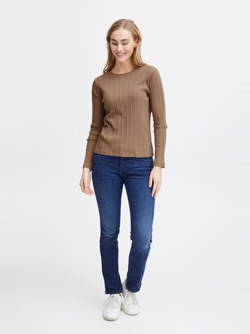 T-shirt 'Amanza' Fransa en marron