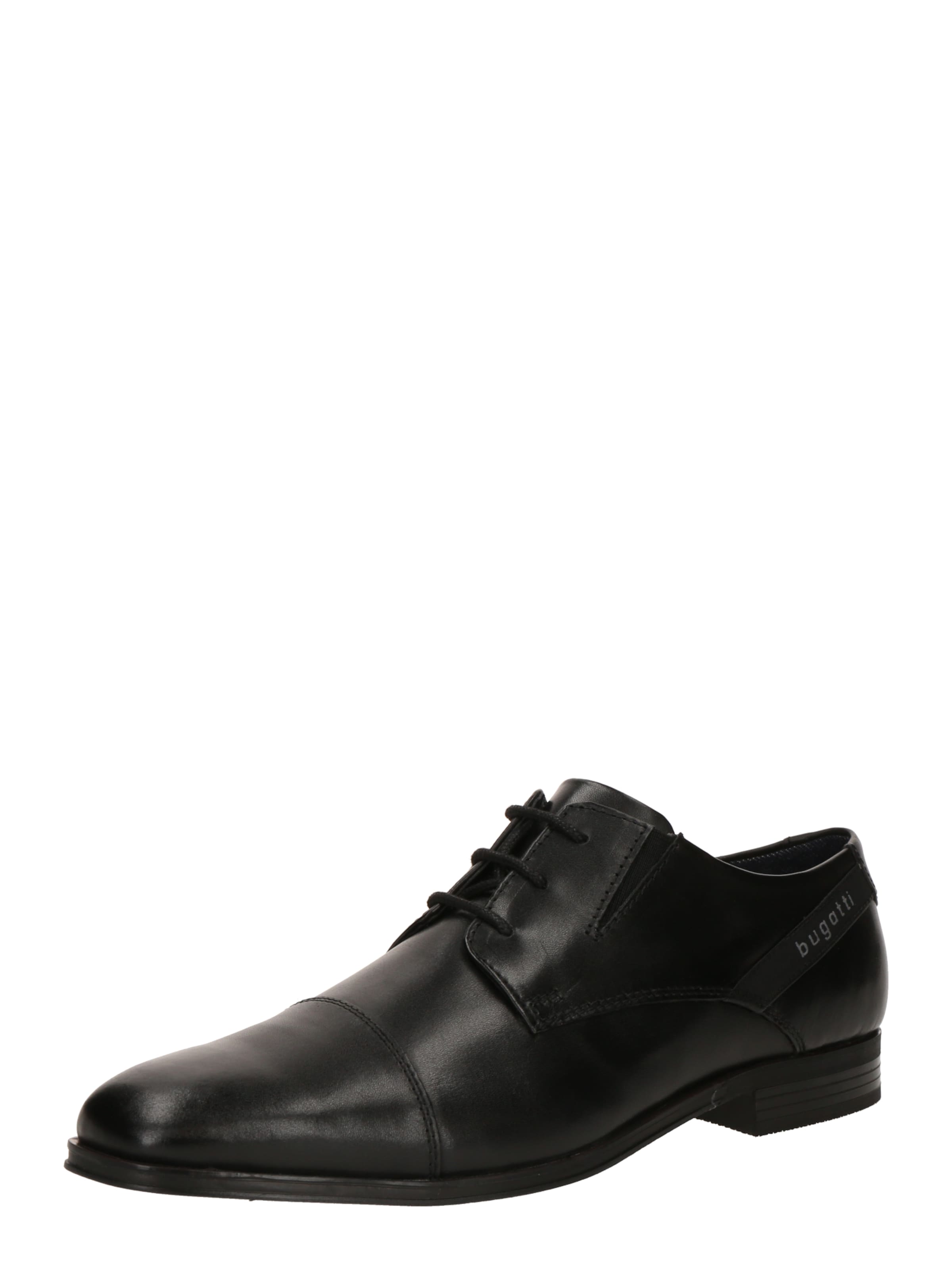 bugatti - Zapatos con cordón 'Leagro' en negro: frente