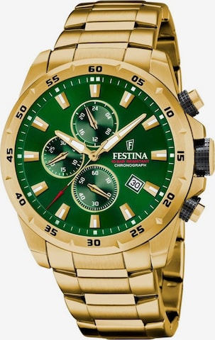 Montre à affichage analogique FESTINA en vert : devant