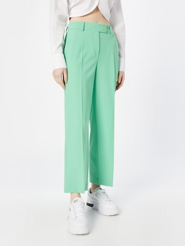 Someday Regular Pleated Pants in Green: front