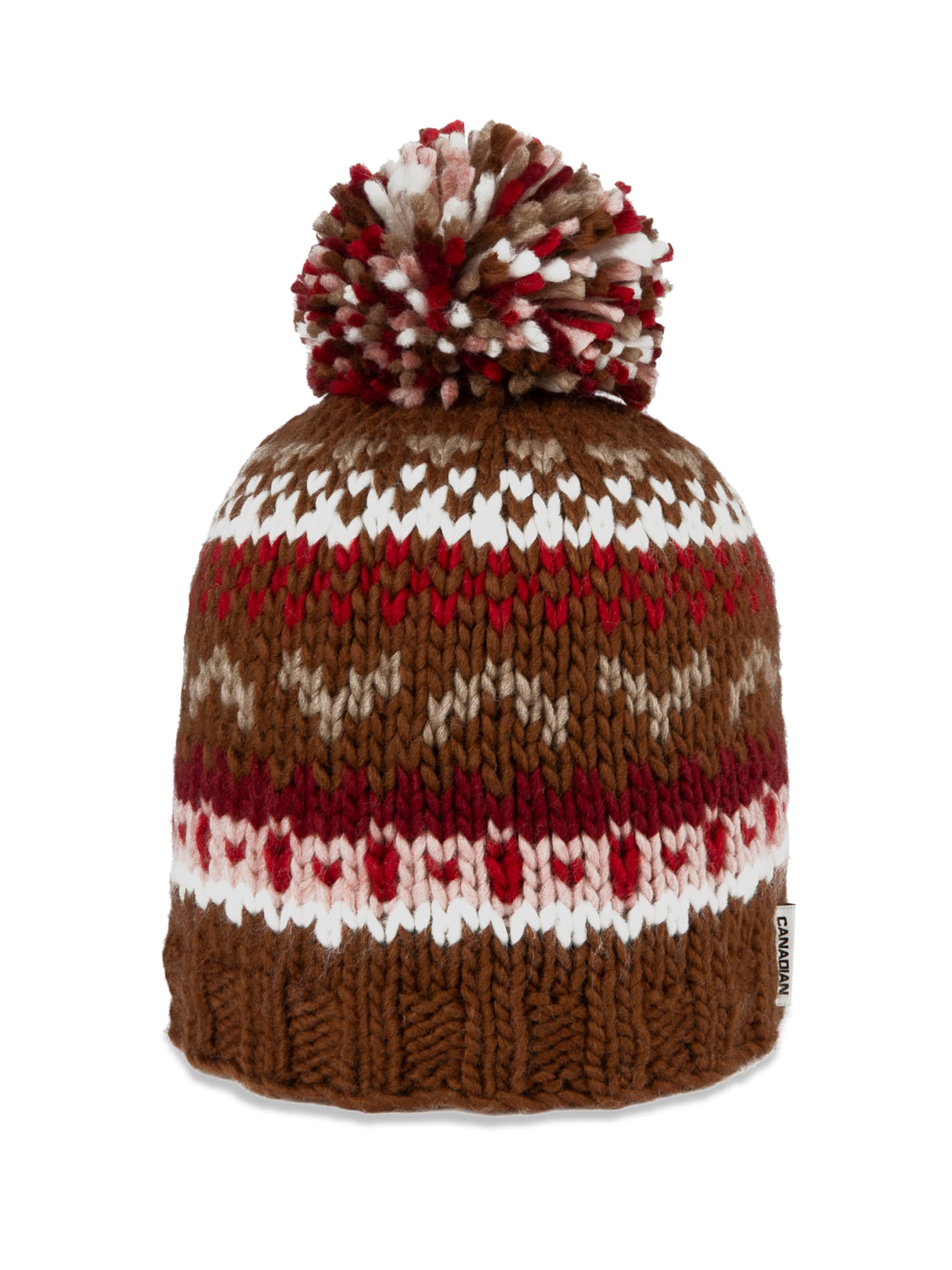 Canadian Classics Beanie ' SKI UNISEX ' in Brown: front